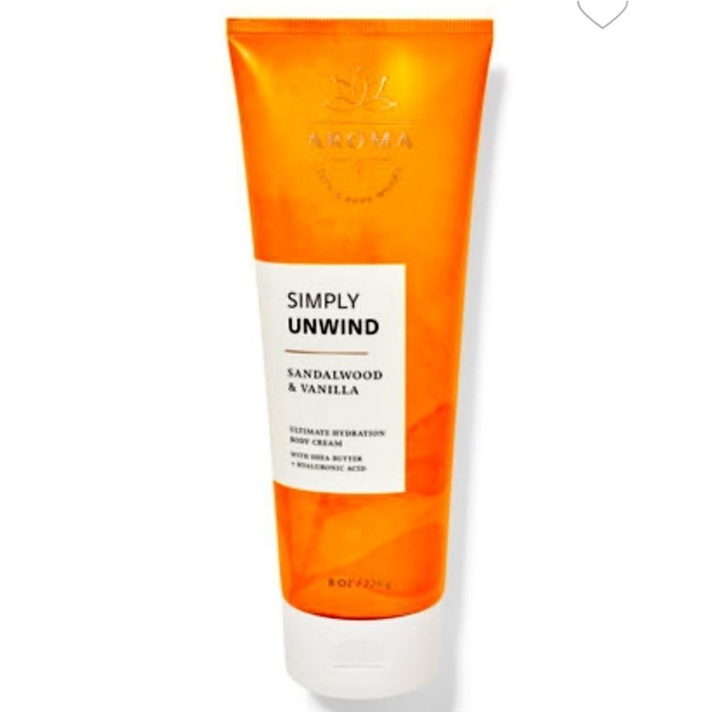 Bath & Body Works Simply Unwind Aromatherapy Sandalwood & Vanilla Body Cream